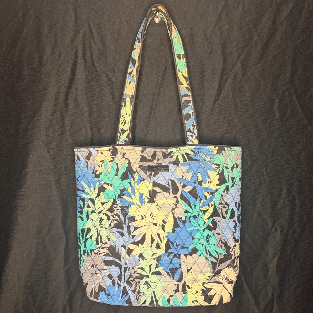 Vera Bradley Blue and Yellow Floral Tote